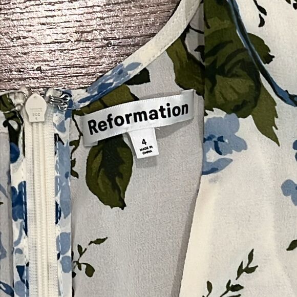Reformation Mya Dress Riviera 4 - Picture 6 of 7